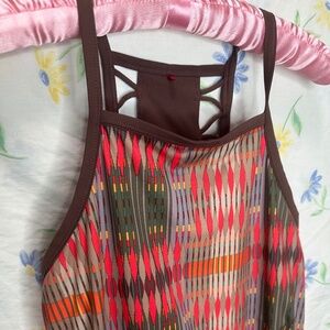 Prana Carmine Desert Print Racerback Ardor Athletic Dress Size medium